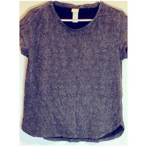 Black polka dot shirt